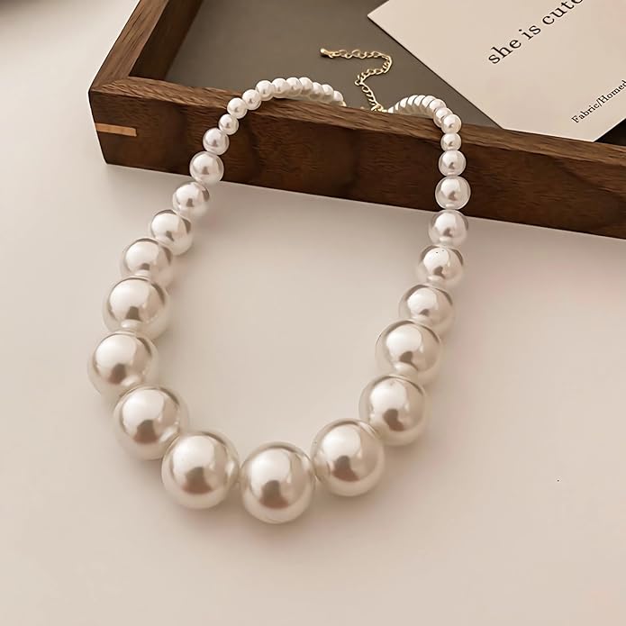 Coffret bijoux en perles luxueux et classique