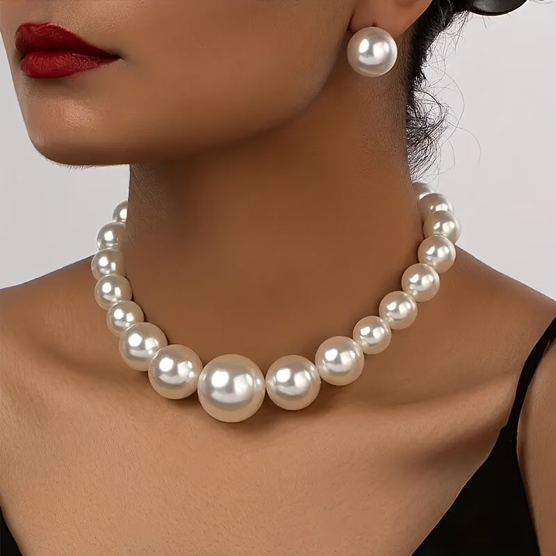 Coffret bijoux en perles luxueux et classique
