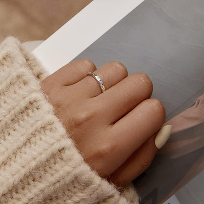 Bague En Argent Avec Empreinte de Patte.
