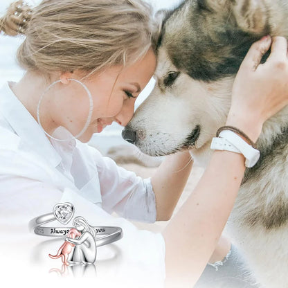 Bague ajustable – « Toujours dans mon cœur »