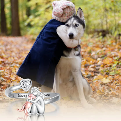 Bague ajustable – « Toujours dans mon cœur »