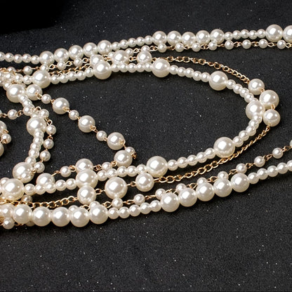 Ensemble de bijoux en perles superposées style bohème