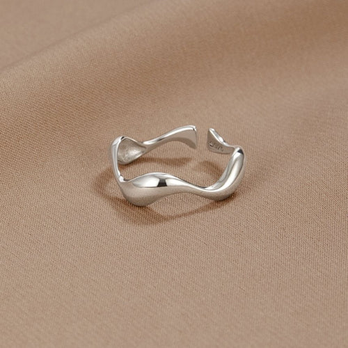 Bague vague en argent