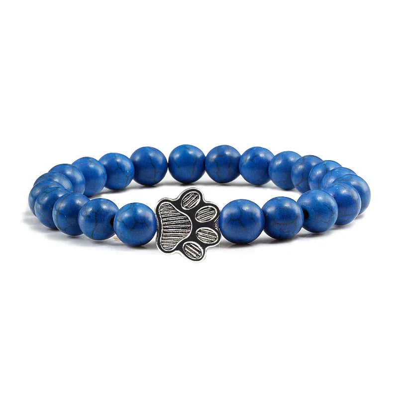 Bracelet En Perle Avec Empreintes De Pattes