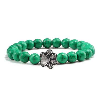 Bracelet En Perle Avec Empreintes De Pattes