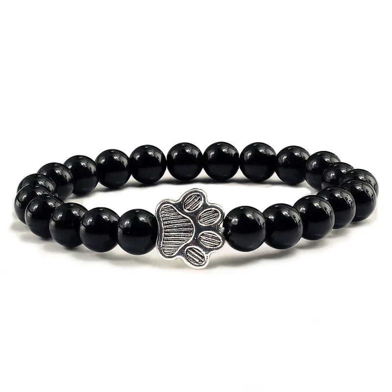 Bracelet En Perle Avec Empreintes De Pattes