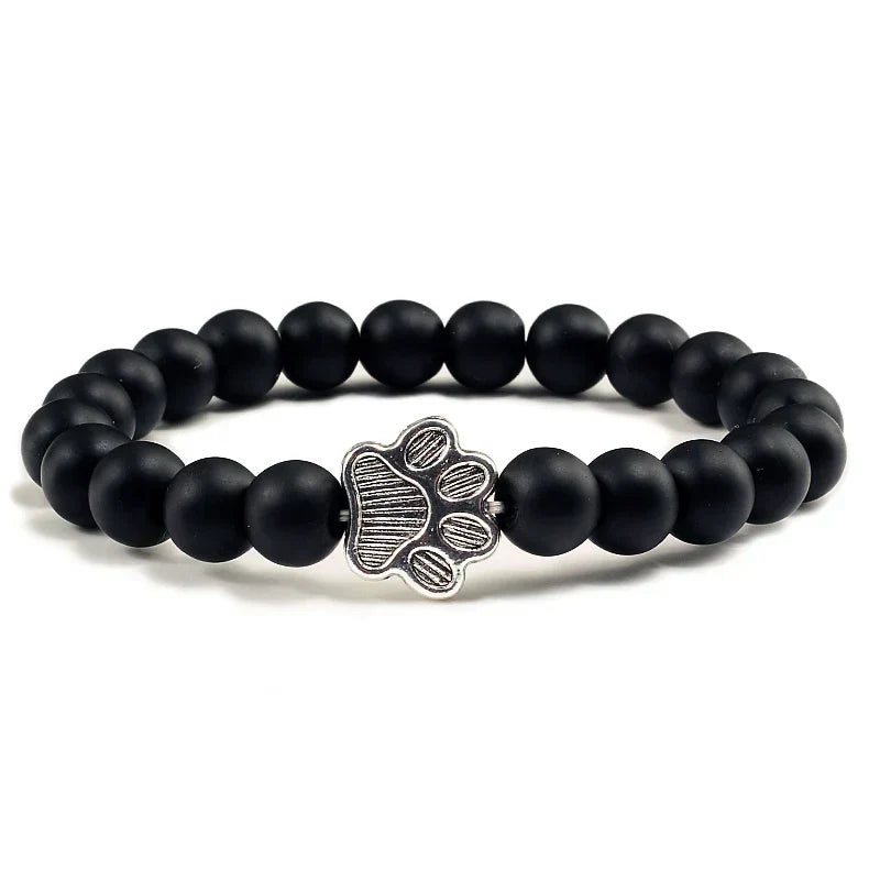 Bracelet En Perle Avec Empreintes De Pattes
