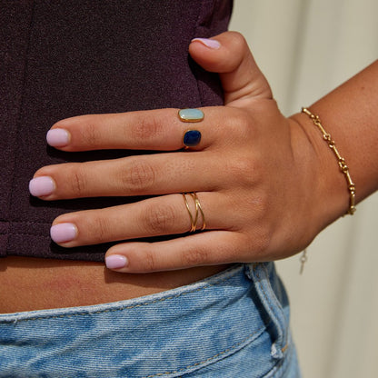 Pur - Bague enroulée unique