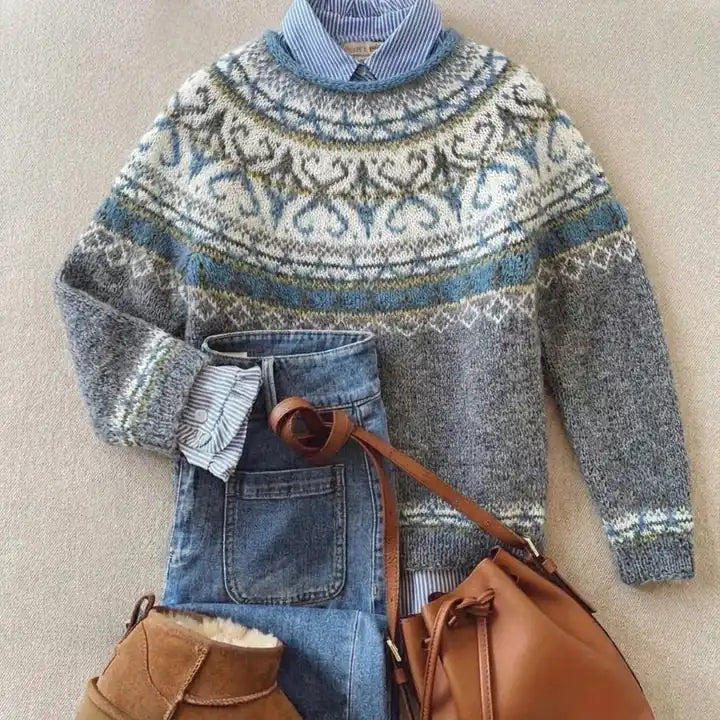 Cheryl™ | Chic Vintage Knit Sweater
