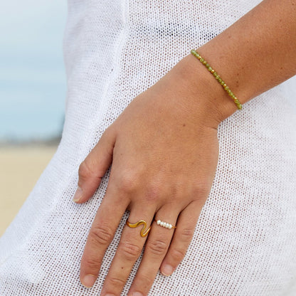 Grace - Bague en perles d'eau douce