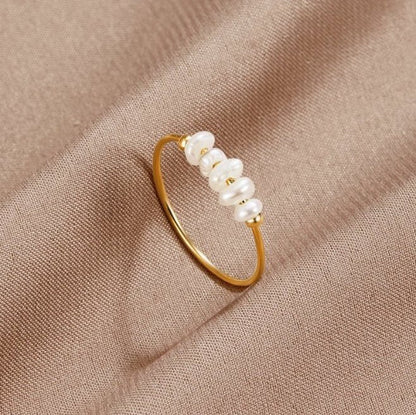 Bague Classique avec Perle d'Eau Douce