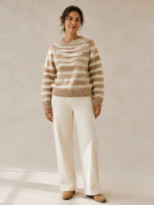 Clementine Heritage Stripe Knit Sweater - Hazel & June
