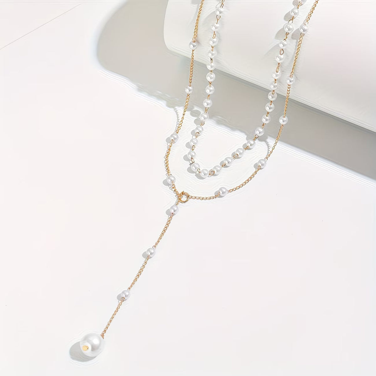 Collier de perles en rang gradué