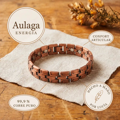 Pulsera de cobre Aulaga para hombre