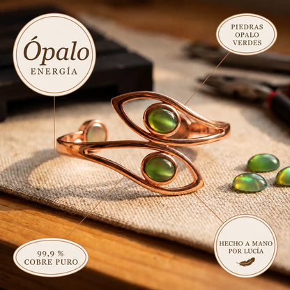 Pulsera de cobre Ópalo