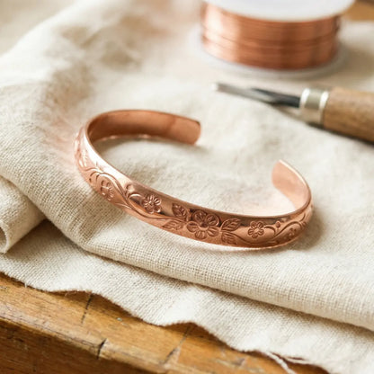 Pulsera de cobre Flor