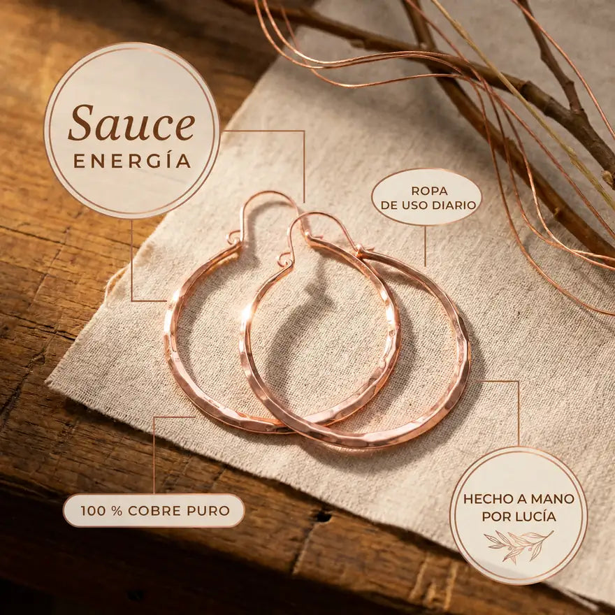 Aros de cobre Sauce