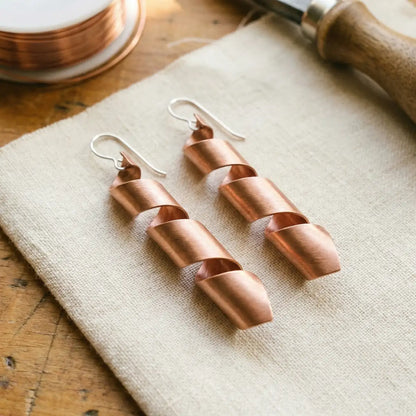 Pendientes de cobre Crepúsculo