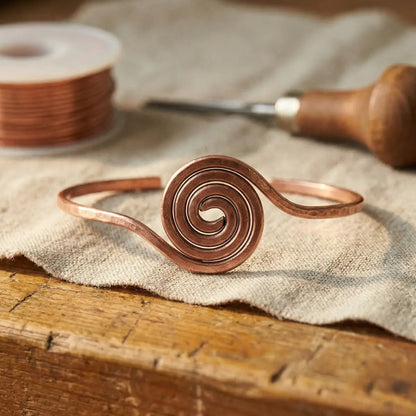 Tobillera de cobre Rizo