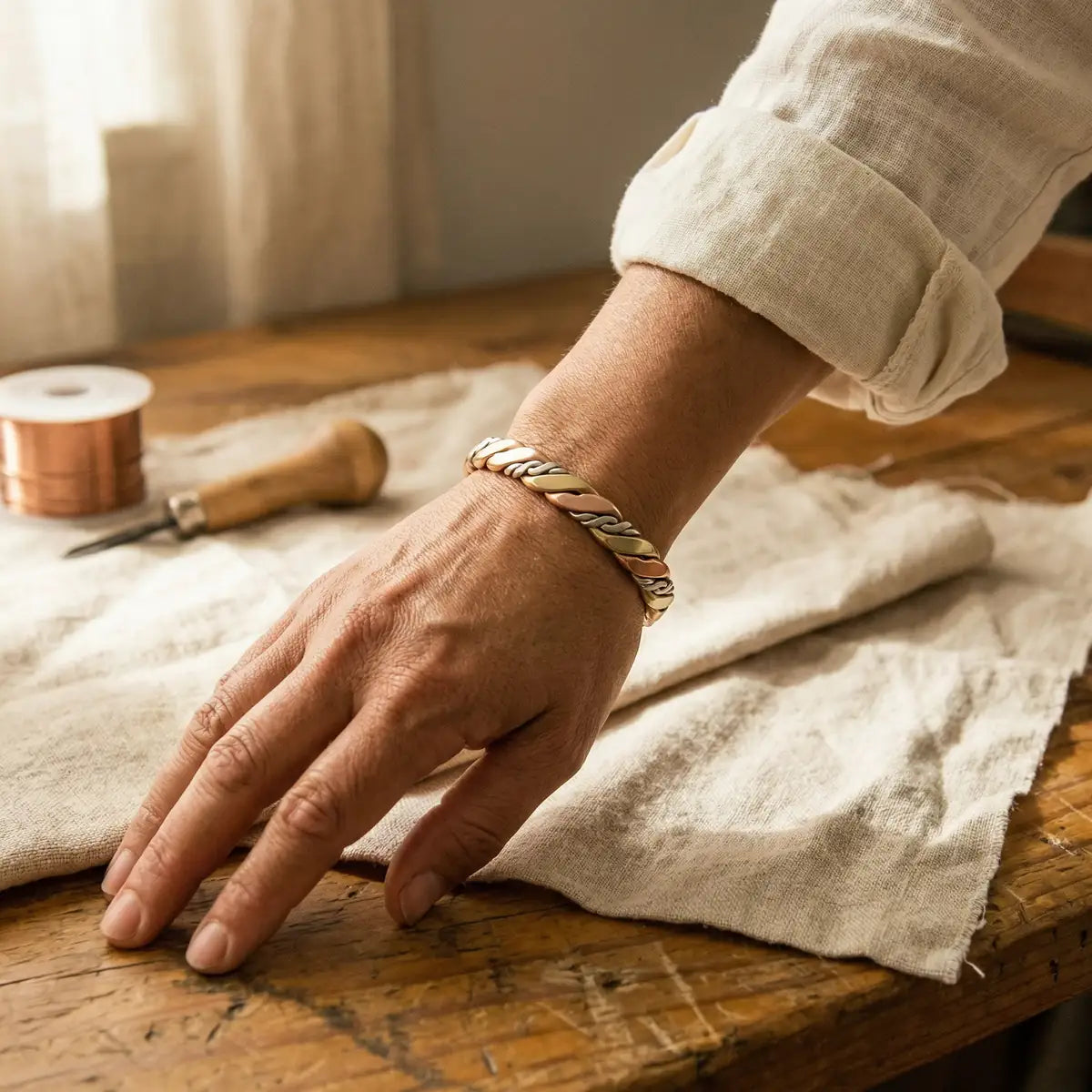 Pulsera de cobre Piedra
