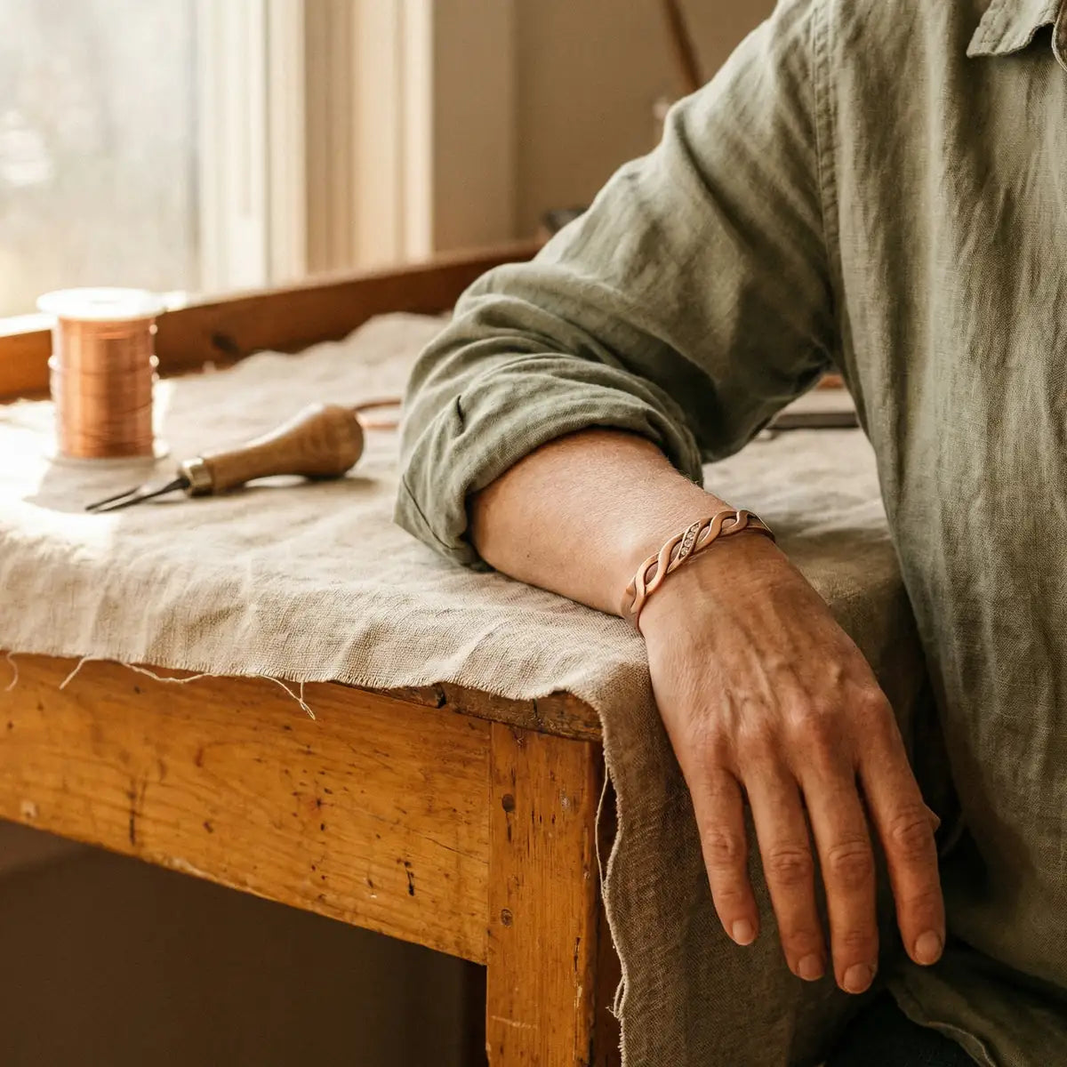 Pulsera de cobre Veta