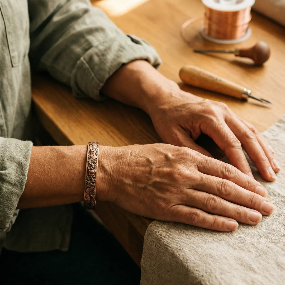 Pulsera de cobre Tierra