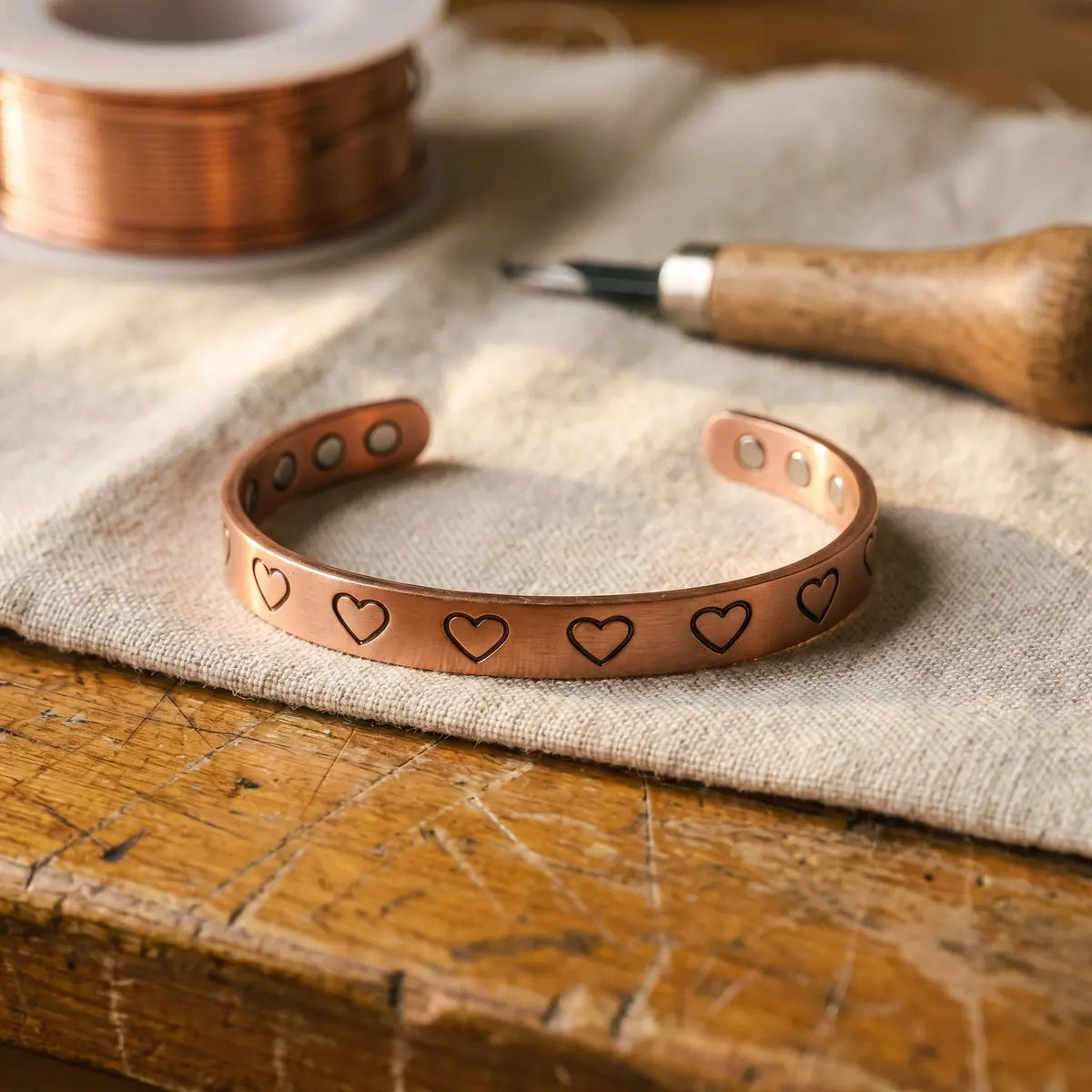 Pulsera de cobre Hogar
