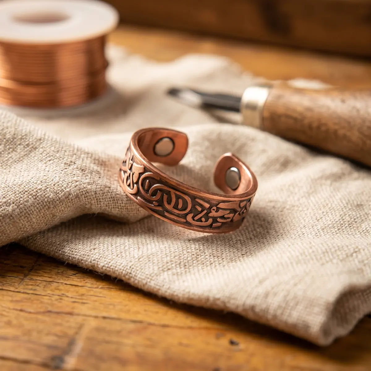 Anillo de cobre Erizo
