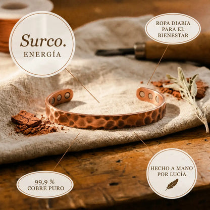 Pulsera de cobre Surco