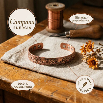Pulsera de cobre Campana