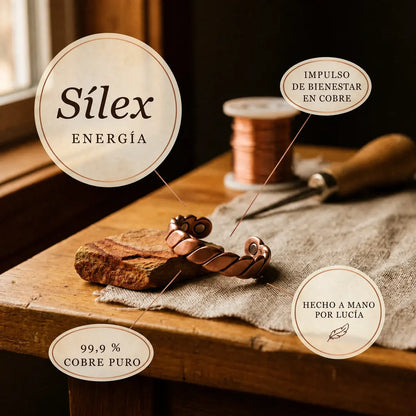 Anillo de cobre Sílex