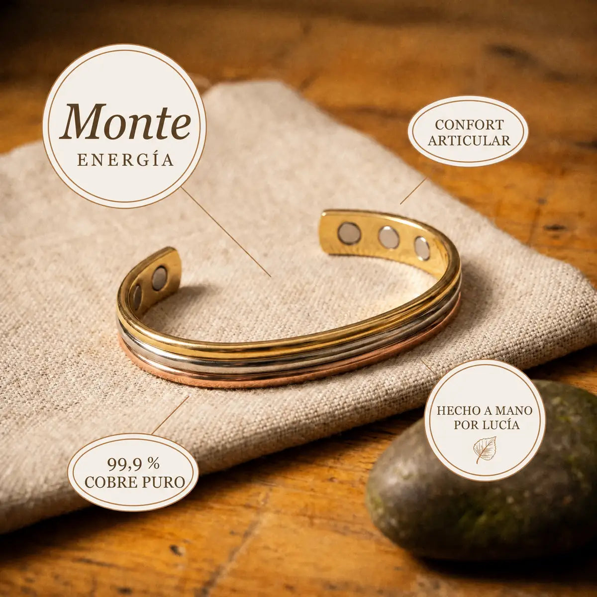 Pulsera de cobre Monte