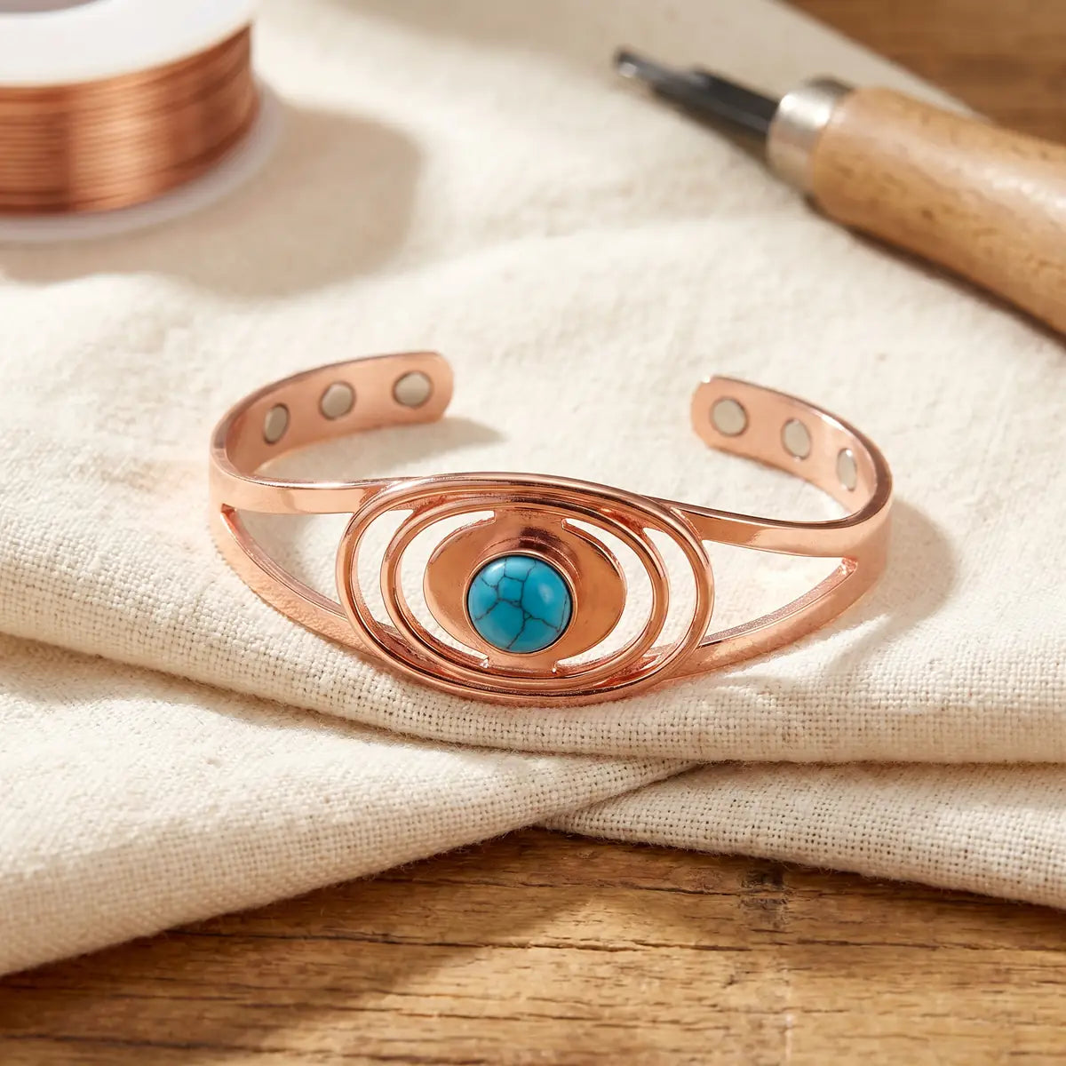Pulsera de cobre Junco