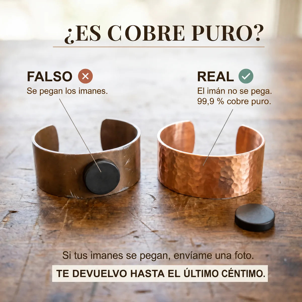 Aros de cobre Sauce