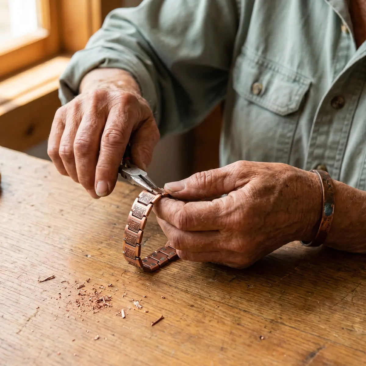 Pulsera de cobre Cañada para hombre