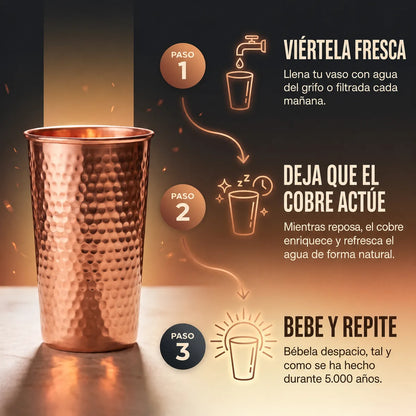 Vaso de cobre puro