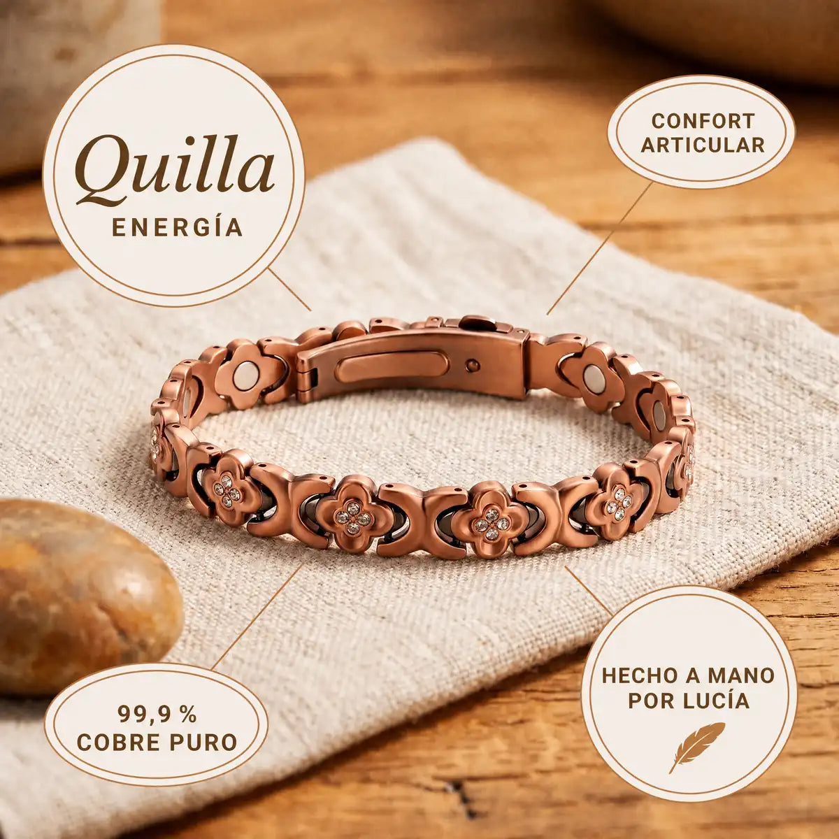Pulsera de cobre Quilla