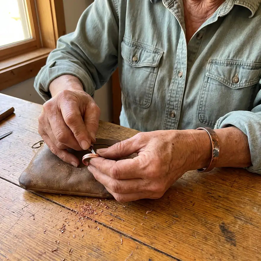 Anillo de cobre Raíz