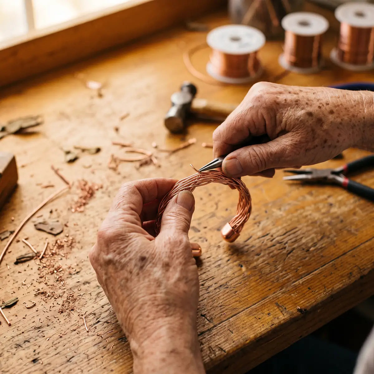 Brazalete de cobre Olmo