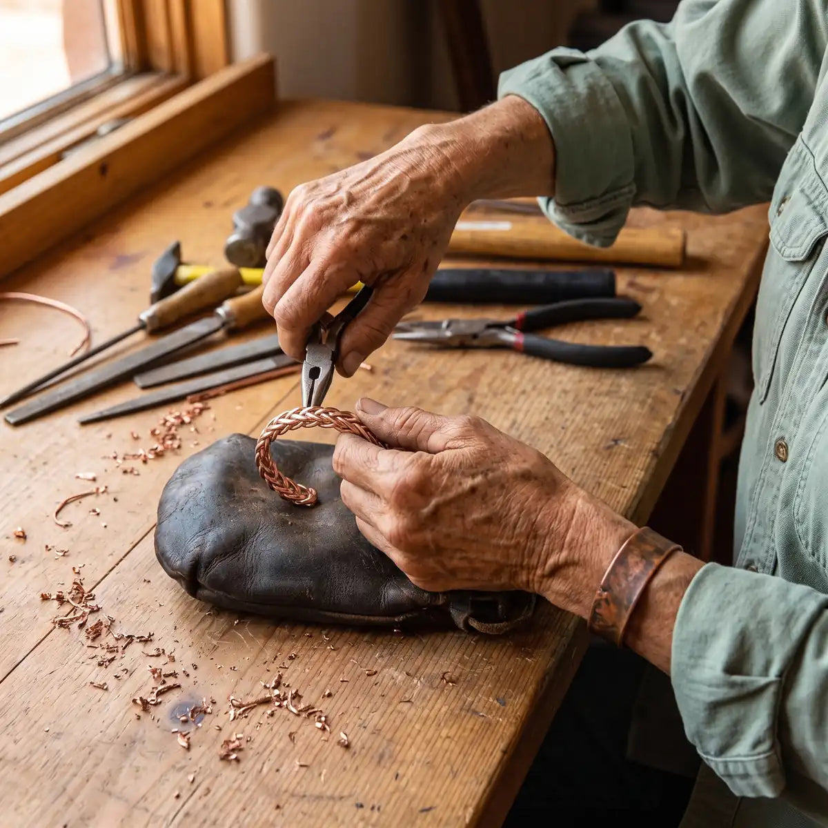 Pulsera de cobre Zarzamora