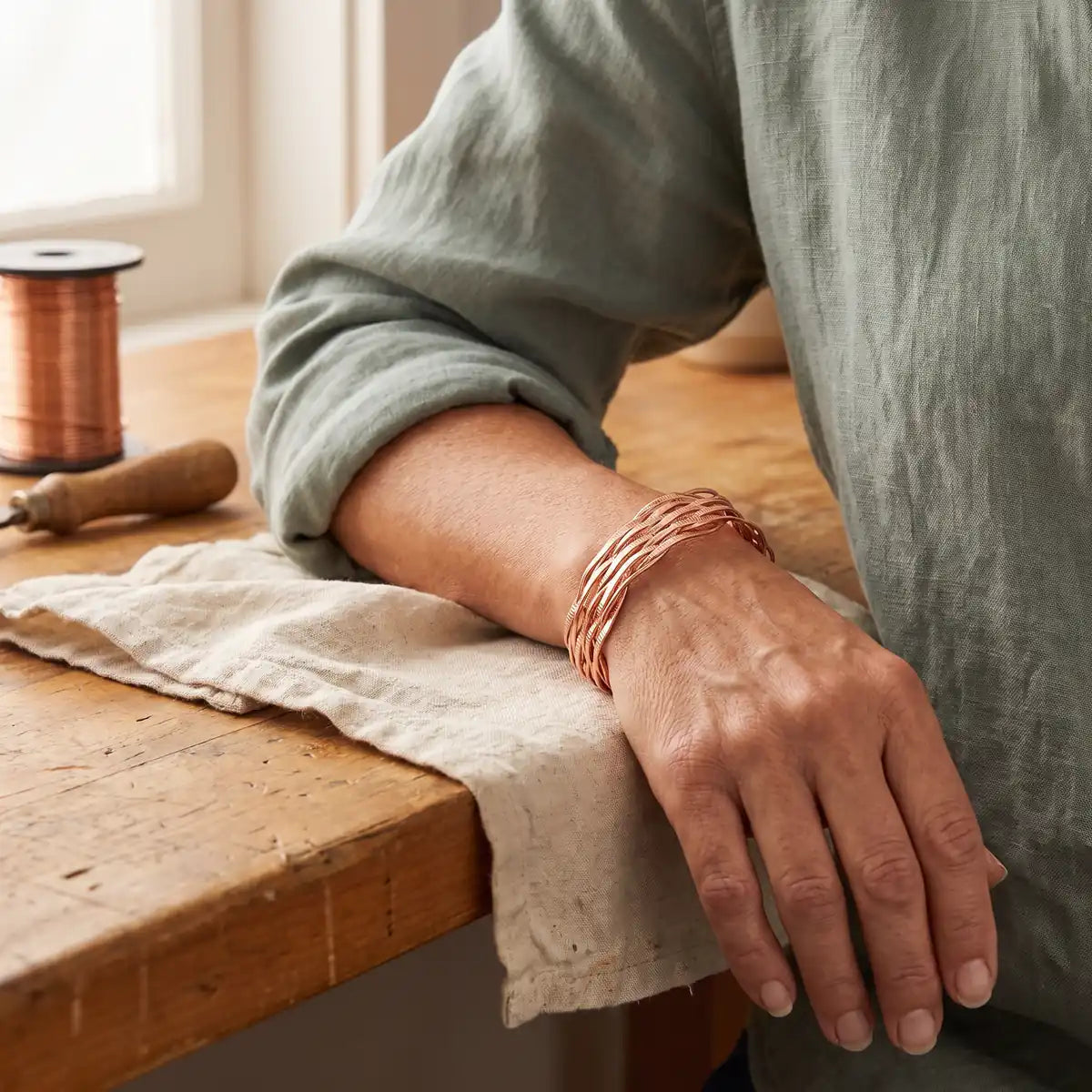 Pulsera de cobre Hebra
