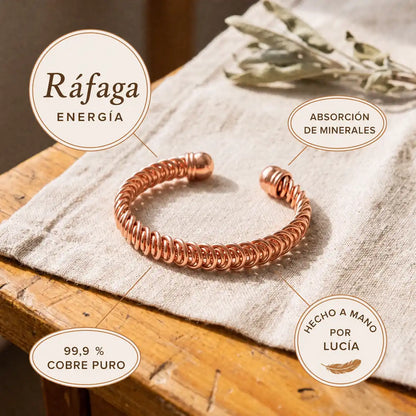 Pulsera de cobre Ráfaga