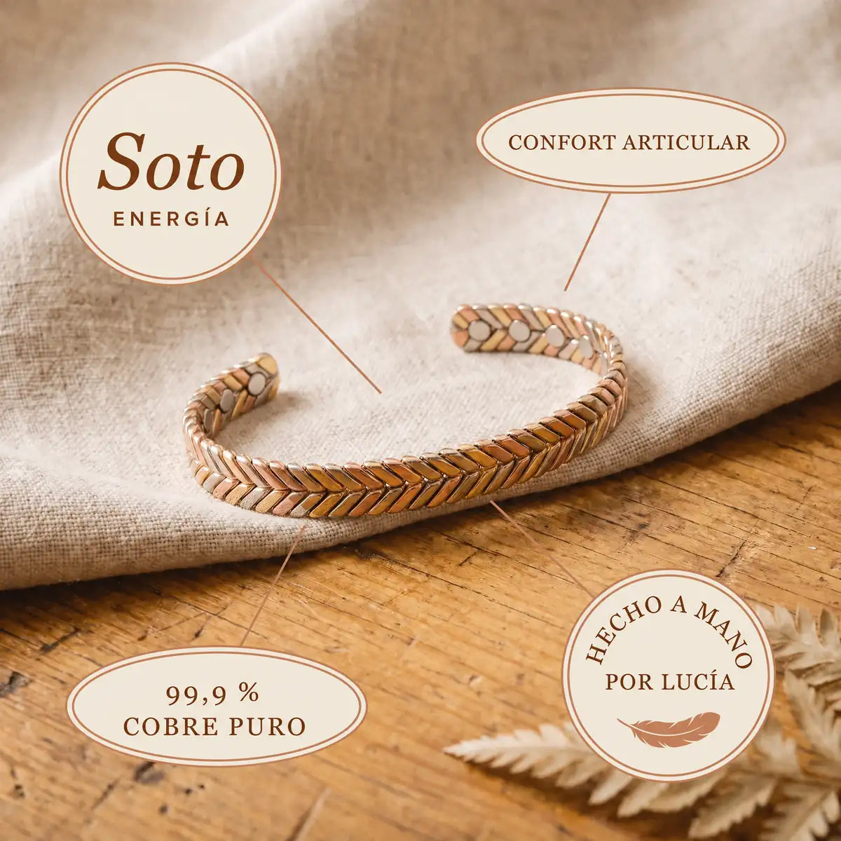 Pulsera de cobre Soto