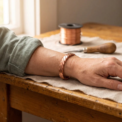 Pulsera de cobre Musgo