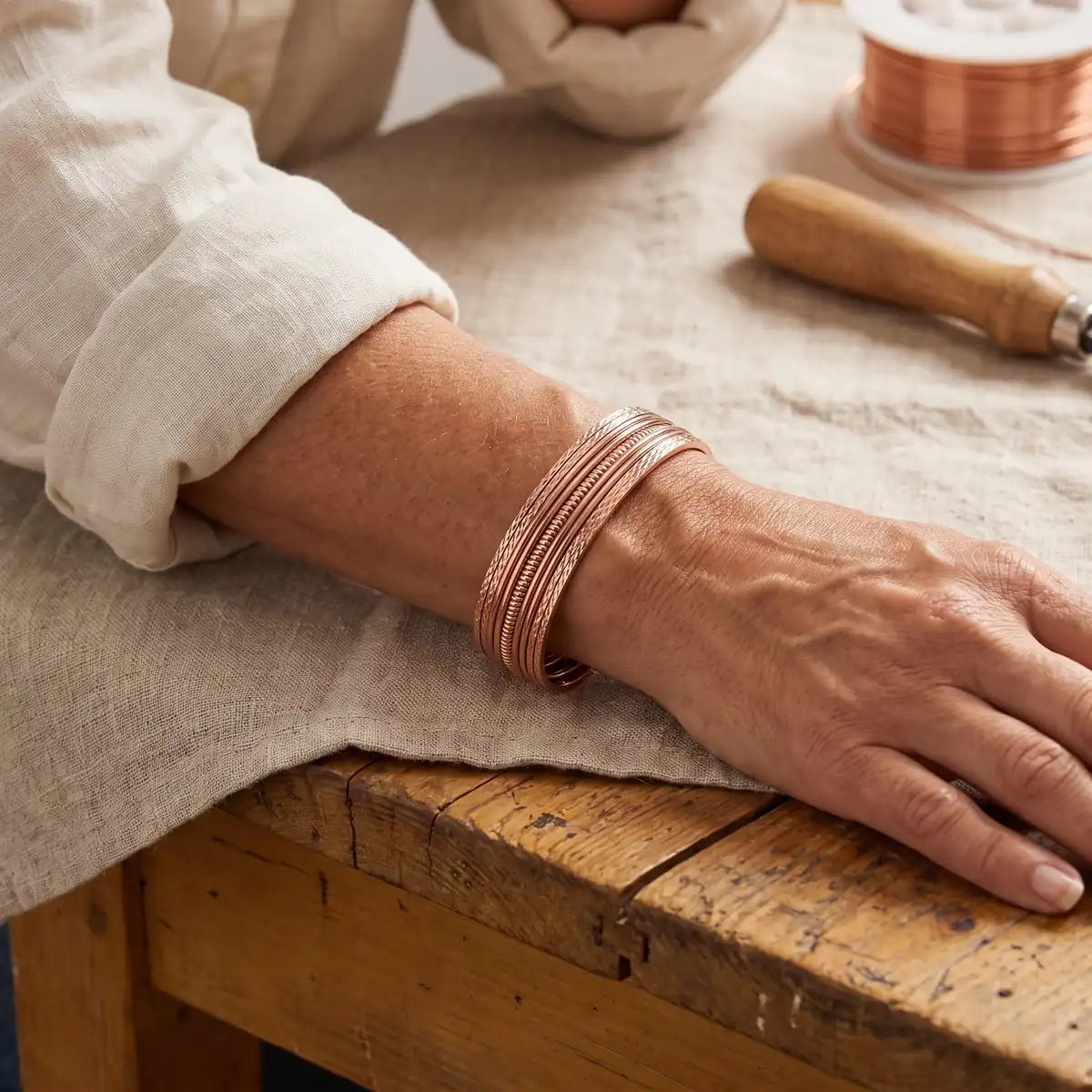 Pulsera de cobre Matorral