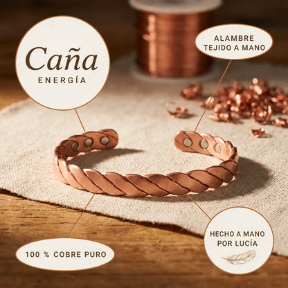 Pulsera de cobre Caña