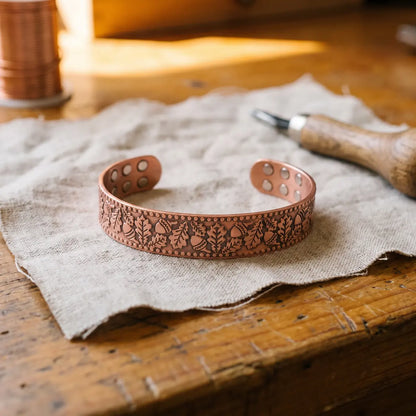 Pulsera de cobre Madera