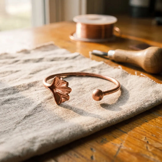 Pulsera de cobre Concha