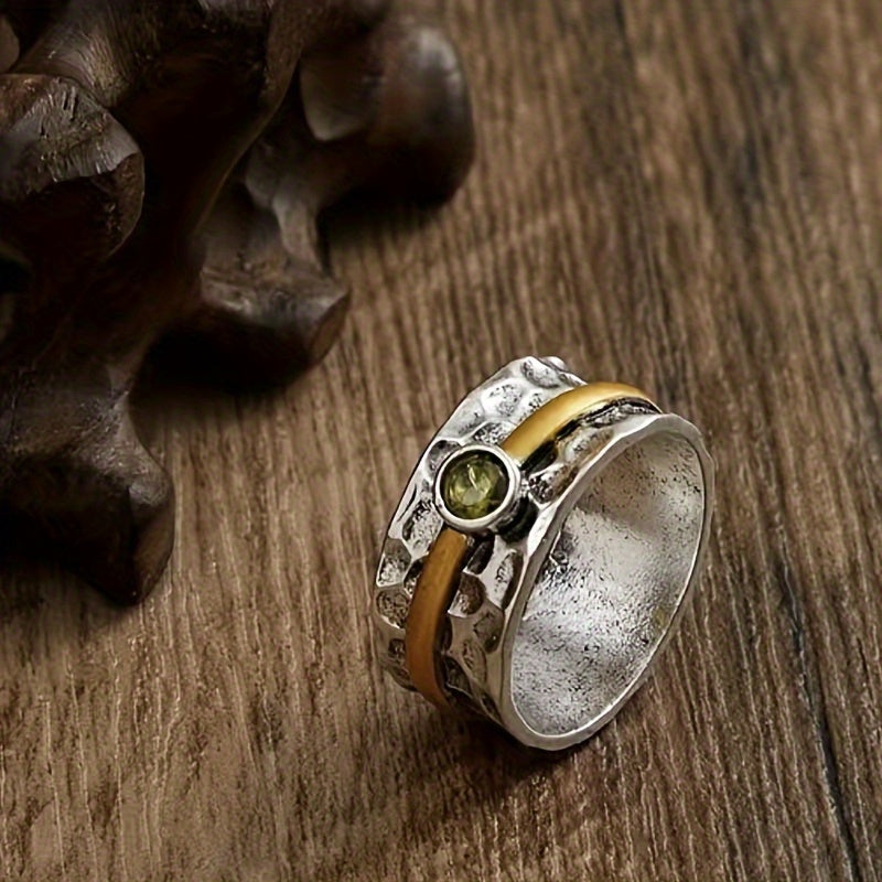Bague en Zirconia Vert Élégante