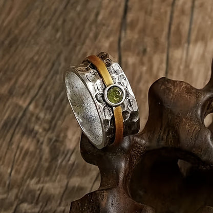 Bague en Zirconia Vert Élégante